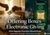 physical or online giving