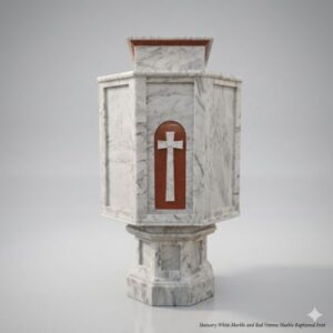 Executive Hexagonal Marble Pulpit