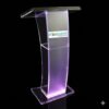 LED Clear Acrylic Podium