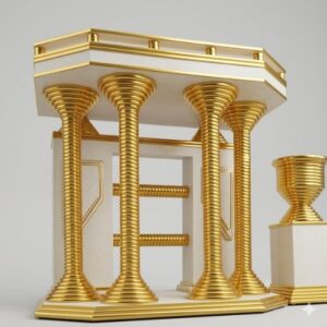 Royal Golden Modern Church Pulpit