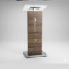 Sleek chapel wooden podium