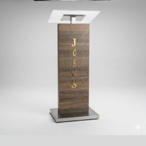 Sleek chapel wooden podium