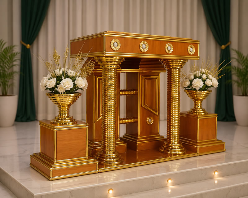 exotic golden pulpit