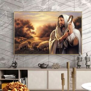 Jesus Art Work With Frame