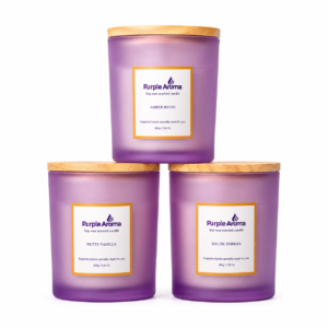 Aroma Scented Candle-Amber Wood